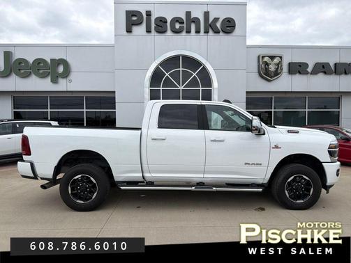 Bright White Clearcoat 2026 RAM 2500 Laramie Crew Cab 4x4 6'4' Box