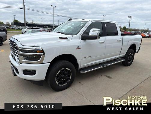 Bright White Clearcoat 2026 RAM 2500 Laramie Crew Cab 4x4 6'4' Box