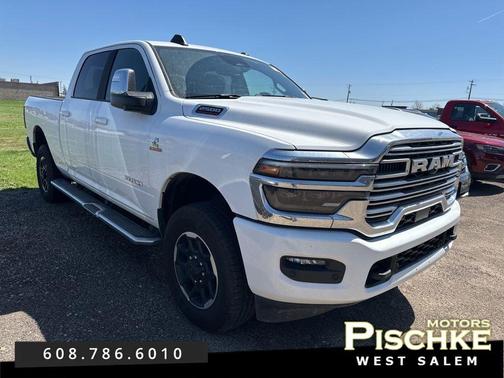 Bright White Clearcoat 2026 RAM 2500 Laramie Crew Cab 4x4 6'4' Box