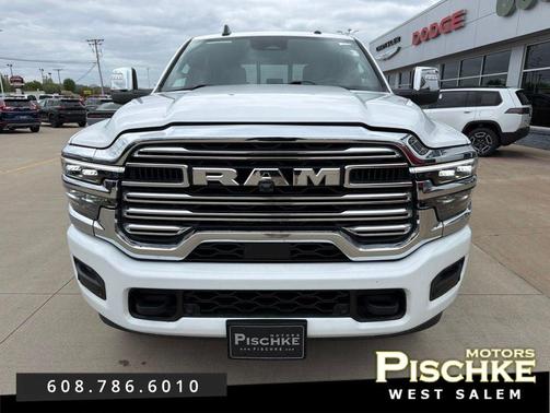 Bright White Clearcoat 2026 RAM 2500 Laramie Crew Cab 4x4 6'4' Box