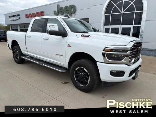 Bright White Clearcoat 2026 RAM 2500 Laramie Crew Cab 4x4 6'4' Box