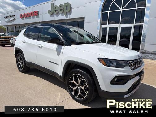 Bright White Clearcoat 2025 Jeep Compass Limited