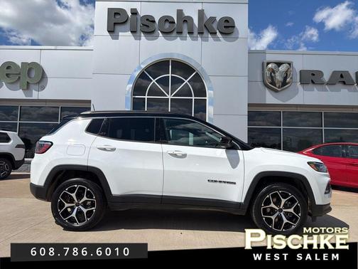 Bright White Clearcoat 2025 Jeep Compass Limited