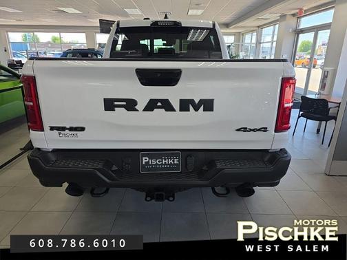 Bright White Clear-Coat Exterior Paint 2026 RAM 1500 RHO Crew Cab 4x4 5'7' Box