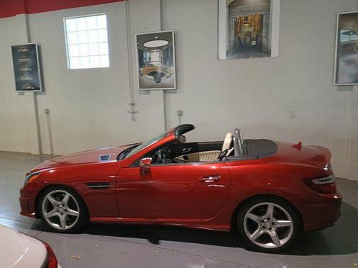 Red 2016 Mercedes-Benz SLK-Class SLK300 Roadster