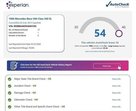 1988 Mercedes-Benz SL-Class 560 SL
