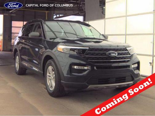 Blue Metallic 2024 Ford Explorer XLT