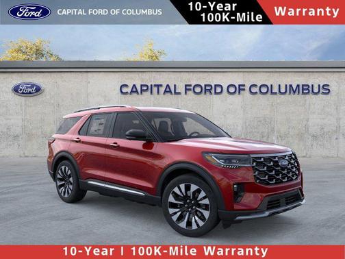 Rapid Red Metallic Tinted Clearcoat 2026 Ford Explorer Platinum