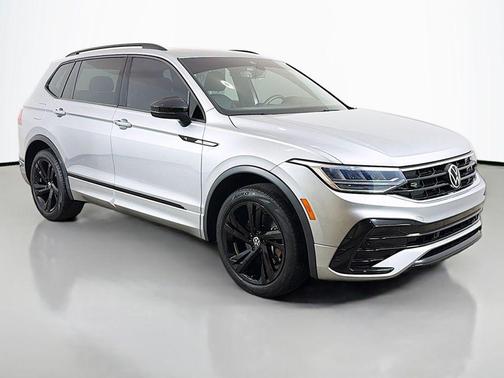 Silver Metallic 2023 Volkswagen Tiguan 2.0T SE R-Line Black