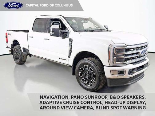 Star White Metallic Tri-Coat 2024 Ford F-350 Platinum