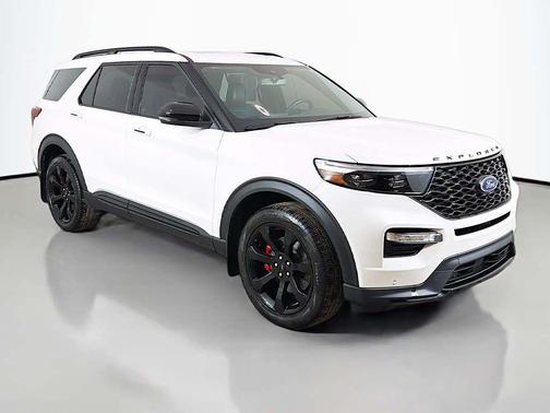 Star White Metallic Tri-Coat 2024 Ford Explorer ST