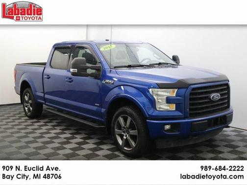 Blue 2017 Ford F-150 XLT