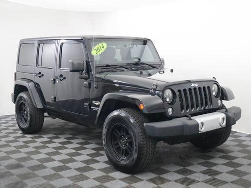 Black 2014 Jeep Wrangler Unlimited Sahara