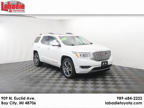 White Frost Tri-Coat 2018 GMC Acadia Denali