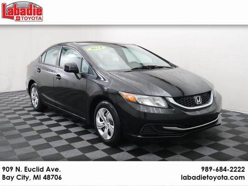 Crystal Black Pearl 2013 Honda Civic LX