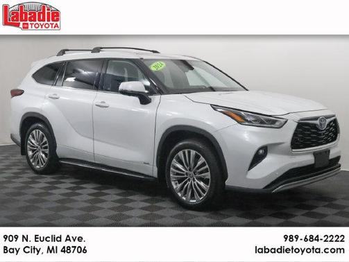 Wind Chill Pearl 2024 Toyota Highlander Hybrid Platinum