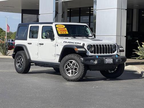 Bright White Clearcoat 2024 Jeep Wrangler 4xe Rubicon
