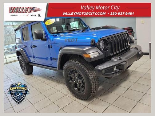 Hydro Blue Pearl 2021 Jeep Wrangler Unlimited Sport
