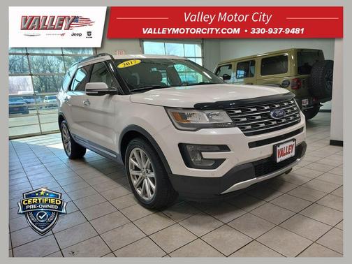 White Platinum Clearcoat Metallic 2017 Ford Explorer Limited