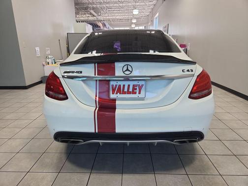 White 2016 Mercedes-Benz C-Class C 450 AMG 4MATIC