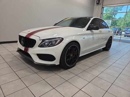 White 2016 Mercedes-Benz C-Class C 450 AMG 4MATIC