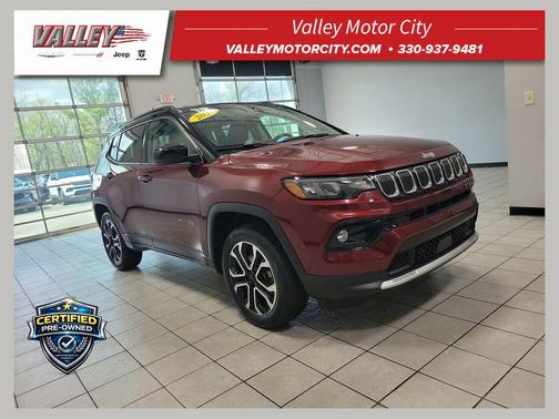 Velvet Red Pearlcoat 2022 Jeep Compass Limited