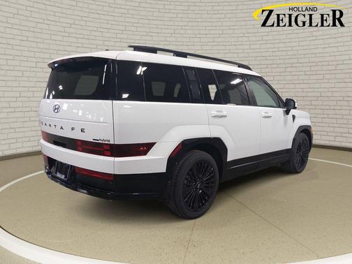 Serenity White 2026 Hyundai SANTA FE HEV Calligraphy