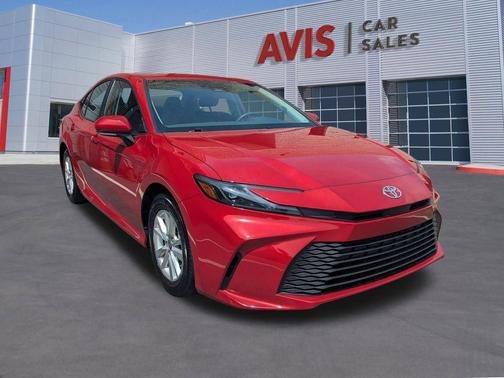 Supersonic Red 2025 Toyota Camry LE