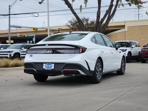White 2026 Hyundai SONATA Hybrid Blue