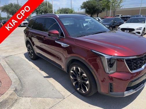 Red 2025 Kia Sorento SX