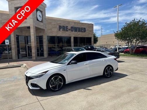 Ceramic White 2023 Hyundai ELANTRA N Line