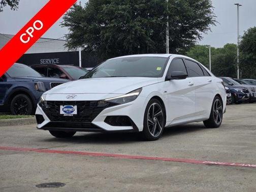 Ceramic White 2023 Hyundai ELANTRA N Line