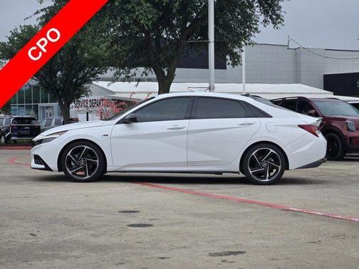 Ceramic White 2023 Hyundai ELANTRA N Line