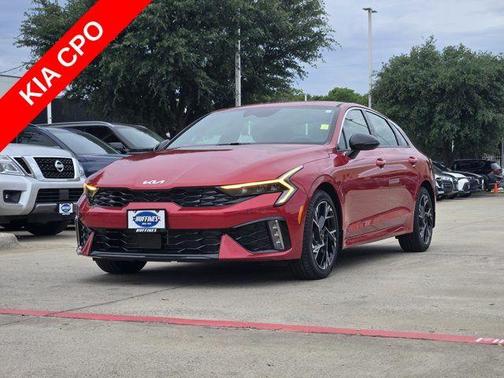 Red 2025 Kia K5 GT-Line