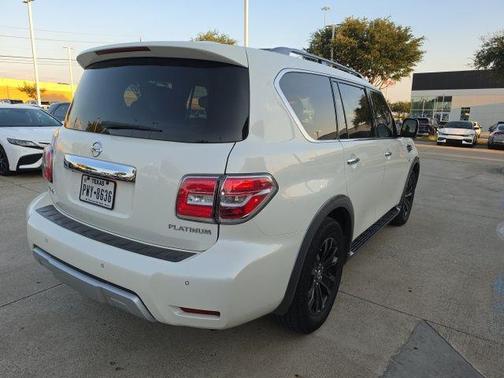 White 2017 Nissan Armada Platinum