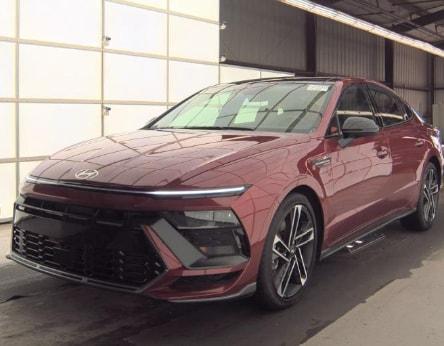 Red 2025 Hyundai SONATA N Line