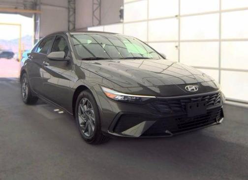 Amazon Gray 2025 Hyundai ELANTRA HEV Blue