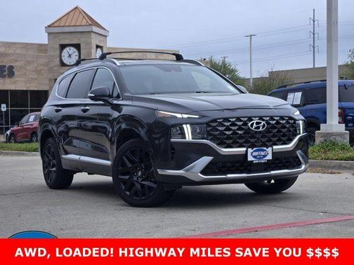 Portofino Gray 2021 Hyundai SANTA FE Calligraphy