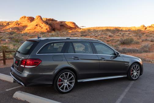 Grey 2014 Mercedes-Benz E-Class E 63 AMG S-Model 4MATIC