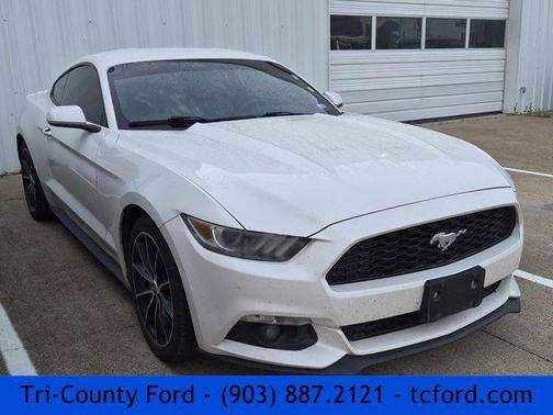White Platinum Clearcoat Metallic 2017 Ford Mustang EcoBoost