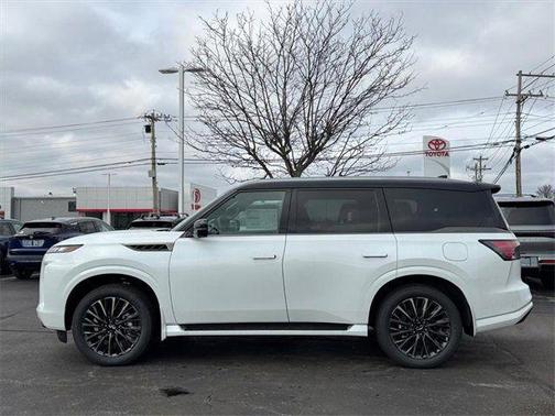 Radiant White/Black Obsidian 2026 INFINITI QX80 AUTOGRAPH AWD