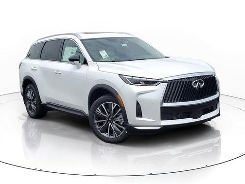 Radiant White/Black Obsidian 2027 INFINITI QX60 SPORT AWD