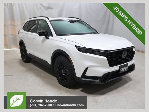 Platinum White Pearl 2026 Honda CR-V Hybrid Sport AWD