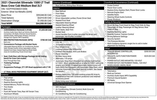 2021 Chevrolet Silverado 1500 LT Trail Boss