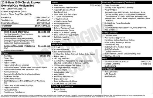 2019 RAM 1500 Tradesman