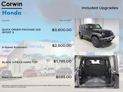 Black Clearcoat 2025 Jeep Wrangler Sport S