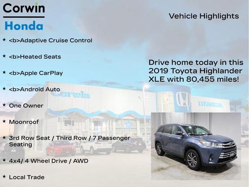 2019 Toyota Highlander XLE