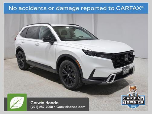 Platinum White Pearl 2023 Honda CR-V Hybrid Sport Touring AWD