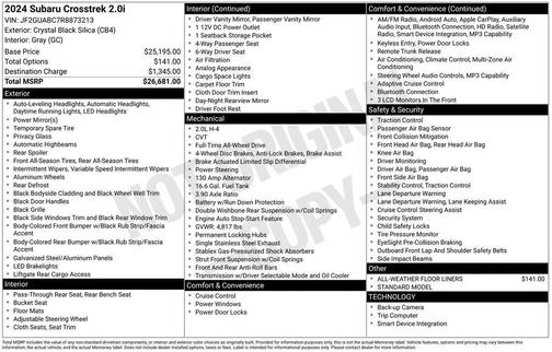 2024 Subaru Crosstrek Base
