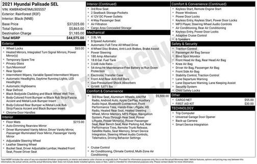 2021 Hyundai PALISADE SEL